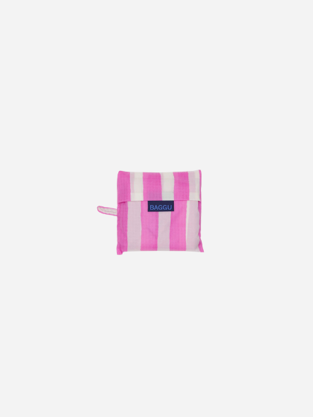 Baggu Standard Bag: Pink Painted Stripe