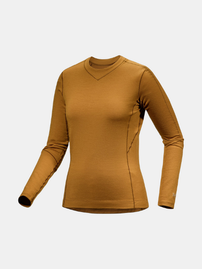 Arc'teryx Women's Rho Merino Wool Crew Neck Long Sleeve- Yukon