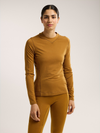 Arc'teryx Women's Rho Merino Wool Crew Neck Long Sleeve- Yukon