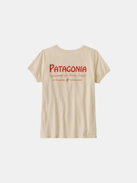 【Patagonia】 Women's '73 Text Logo Organic Ringer Tee Patagonia Women's '73 Text Logo Organic Cotton Ringer Tee
