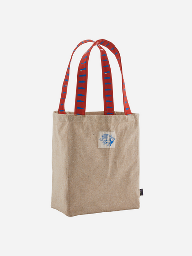 Patagonia Recycled Market Tote: 
Water People Banner- Classic Tan
