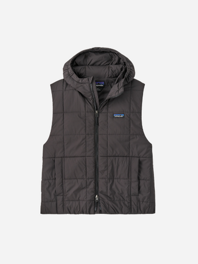 PATAGONIA WOMEN'S LIGHT GUST HOODED VEST- BLACK