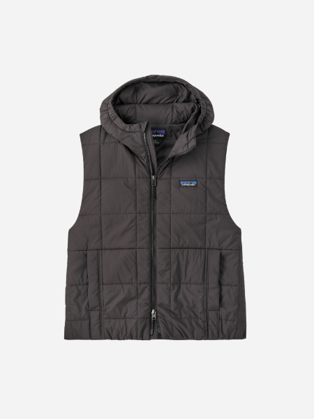 PATAGONIA WOMEN'S LIGHT GUST HOODED VEST- BLACK