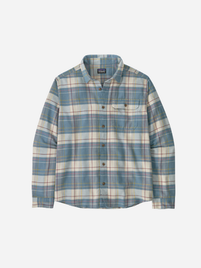 Patagonia Men's Long-Sleeved Lightweight Fjord Flannel Shirt-
Raft: Still Blue