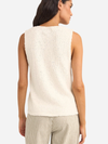 RHYTHM ADELE LONGLINE KNIT VEST- WHITE