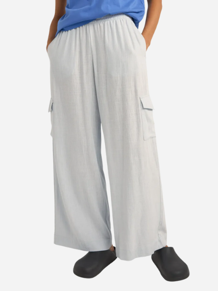 RHYTHM WOMEN'S AMALFI CARGO PANTS -BLUE