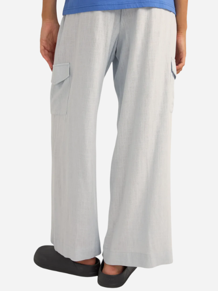 RHYTHM WOMEN'S AMALFI CARGO PANTS -BLUE