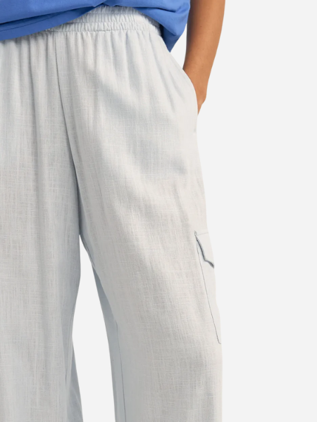 RHYTHM WOMEN'S AMALFI CARGO PANTS -BLUE