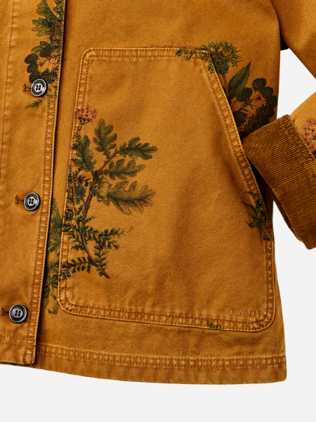 FILSON WOMEN'S CANVAS BARN COAT- BOTANICAL FLOWER