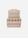 FILSON WOMEN'S 3GG FAIRISLE VEST -FLOWER JACQUARD