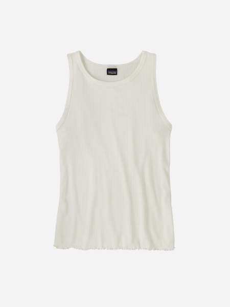 PATAGONIA WOMEN'S RIB KNIT TANK- WHITE