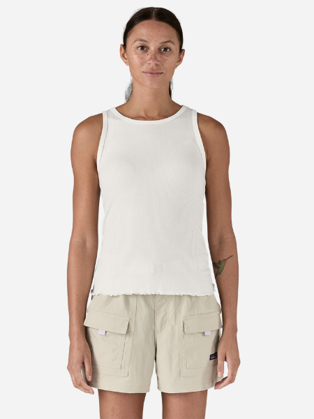 PATAGONIA WOMEN'S RIB KNIT TANK- WHITE