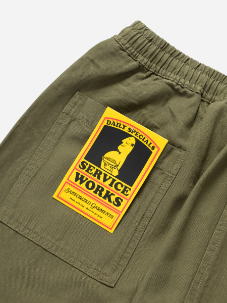 SERVICE WORKS CLASSIC CANVAS CHEF PANT- OLIVE