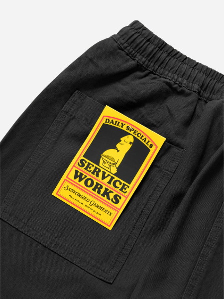 SERVICE WORKS CLASSIC CANVAS CHEF PANT- BLACK