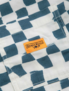 SERVICE WORKS DRILL PRINTED FRONT OF HOUSE JACKET- TEAL CHECKER