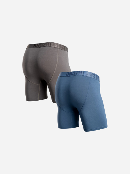 BN3TH Classic Icon Boxer Brief 2 Pack- Gargoyle/Fog