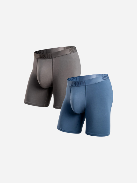  BN3TH Classic Icon Boxer Brief 2 Pack- Gargoyle/Fog