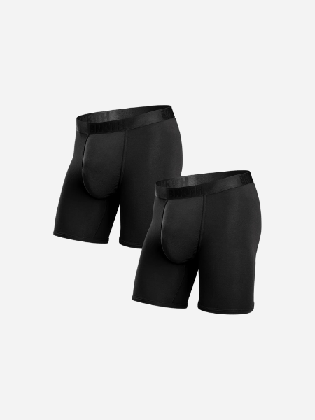 BN3TH Classic Icon Boxer Brief 2 Pack- Solid Black