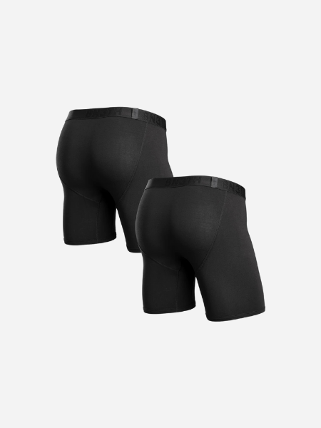 BN3TH Classic Icon Boxer Brief 2 Pack- Solid Black