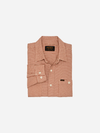 Filson's The Rangeland Flannel Shirt-Salmon/Oat Houndstooth