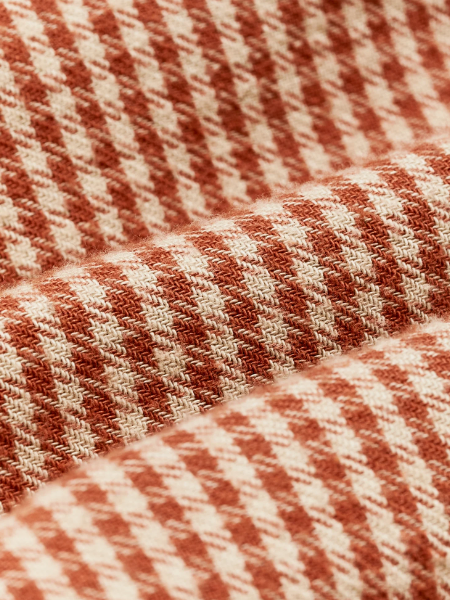Filson's The Rangeland Flannel Shirt-Salmon/Oat Houndstooth