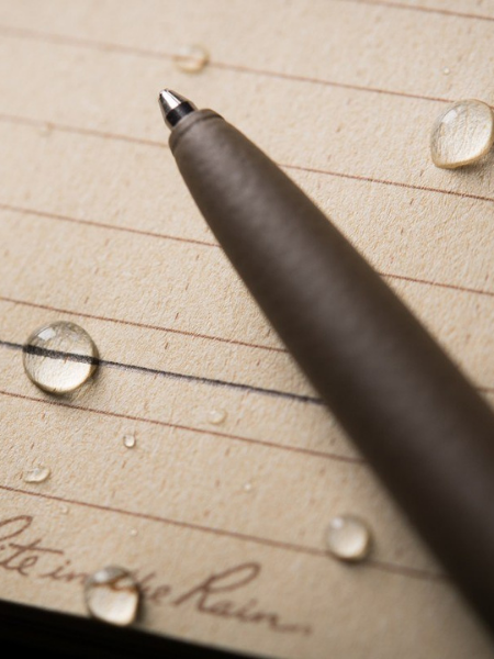 Rite In The Rain All-Weather Metal Clicker Pen-Dark Tan