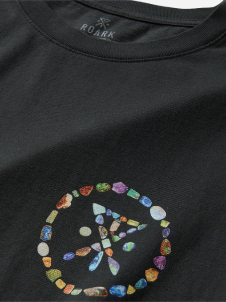 Roark Opal Palm Premium Tee- Black