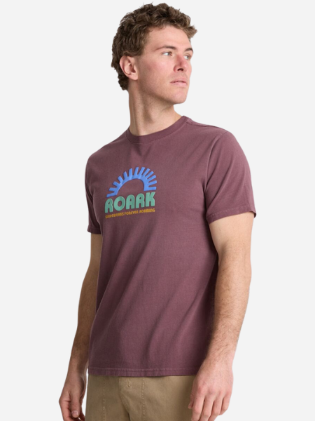Roark Sundial Tee- Purple Ash