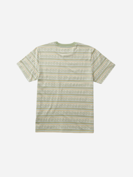 Roark Journey Jacquard Short Sleeve Crew Tee- Seafoam