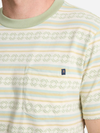 Roark Journey Jacquard Short Sleeve Crew Tee- Seafoam