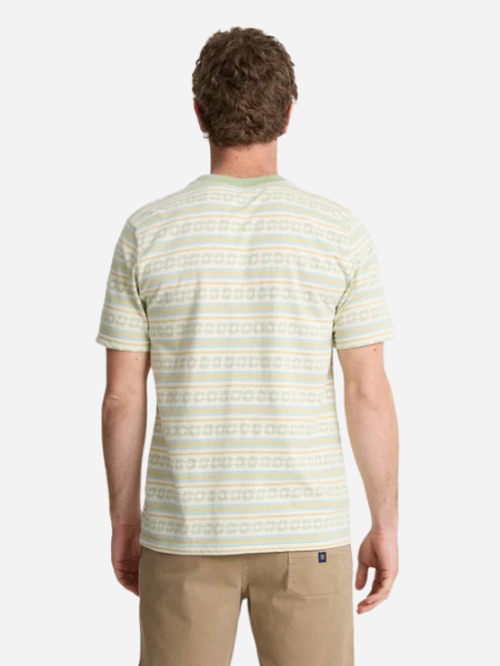 Roark Journey Jacquard Short Sleeve Crew Tee- Seafoam