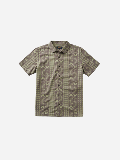 Gonzo Short Sleeve Button Up Shirt- Seafoam