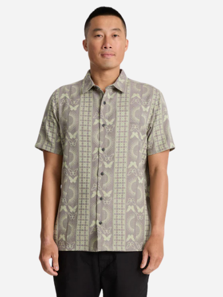 Gonzo Short Sleeve Button Up Shirt- Seafoam