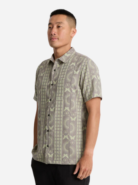 Gonzo Short Sleeve Button Up Shirt- Seafoam