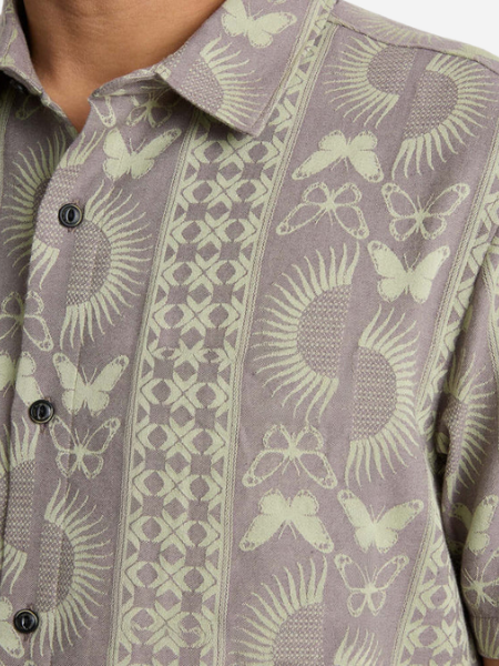 Gonzo Short Sleeve Button Up Shirt- Seafoam