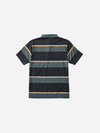 Bless Up Breathable Stretch Polo Shirt: Forest Stripe