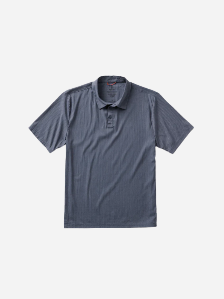 Bless Up Breathable Stretch Polo Shirt: Slate