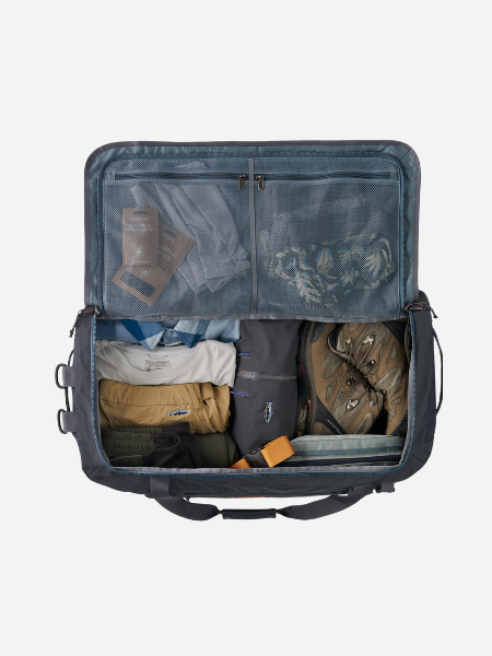Patagonia Black Hole Duffel 70L:  
Seabird Grey