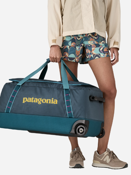 patagonia black hole 90l rolling MLC Wheelie Smolder Blue Built with recycled materials and a recycled TPU Black Hole Duffel Bags &