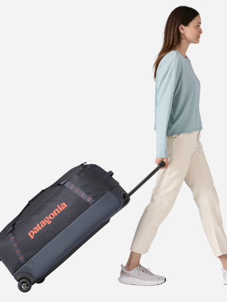 Patagonia Black Hole Matte Wheeled Duffel 100L: Smolder Blue