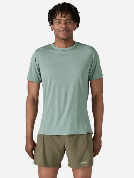 Patagonia Men's Cap Cool Lightweight Shirt: Thermal Blue - Light Thermal Blue X-Dye 
