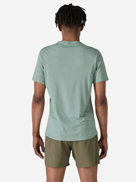 Patagonia Men's Cap Cool Lightweight Shirt: Thermal Blue - Light Thermal Blue X-Dye 