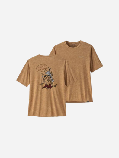 Patagonia Men's Capilene Cool Daily Graphic Shirt - Lands  
Fun Hogs: Tinamou Tan X-Dye