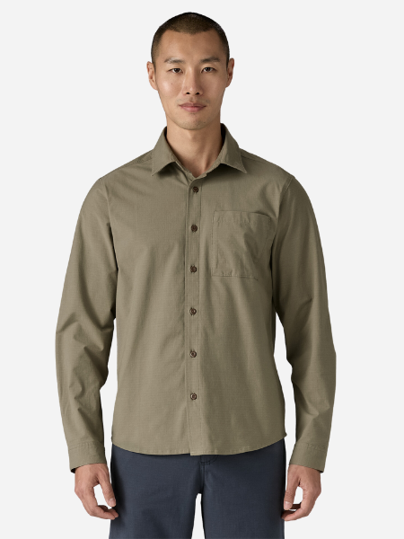 Men's Nomader Shirt: River Rock Green
