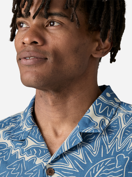 Patagonia Men's Tidal Threads Camp Shirt: Still Blue