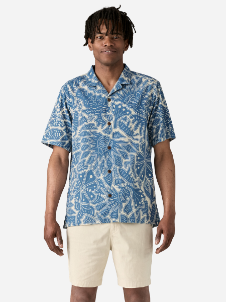 Patagonia Men's Tidal Threads Camp Shirt: Still Blue