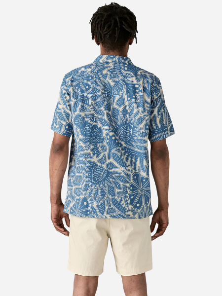 Patagonia Men's Tidal Threads Camp Shirt: Still Blue
