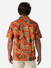 Patagonia Men's Tidal Threads Camp Shirt: Wrasse Pollinator Orange