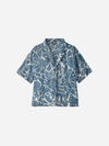 Patagonia Women's Tidal Threads Shirt: Bees And Flowers- Still Blue