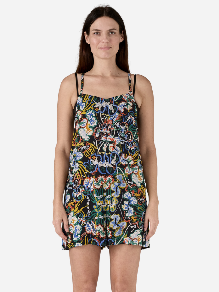 Patagonia Women's Tidal Threads Romper: Undersea Black